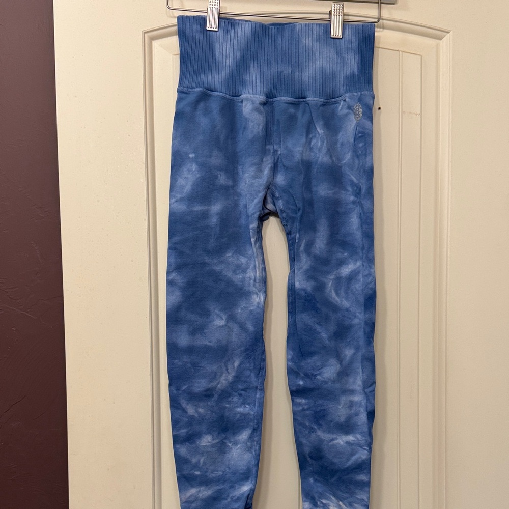 FP Movement Blue Tie-Dye Good Karma Leggings